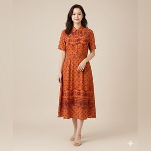 Carole‎ Little Midi skirt top set silk Saint Tropez West vintage